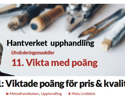 Inköpsrådets artiklar – hela listan från Metodhandboken